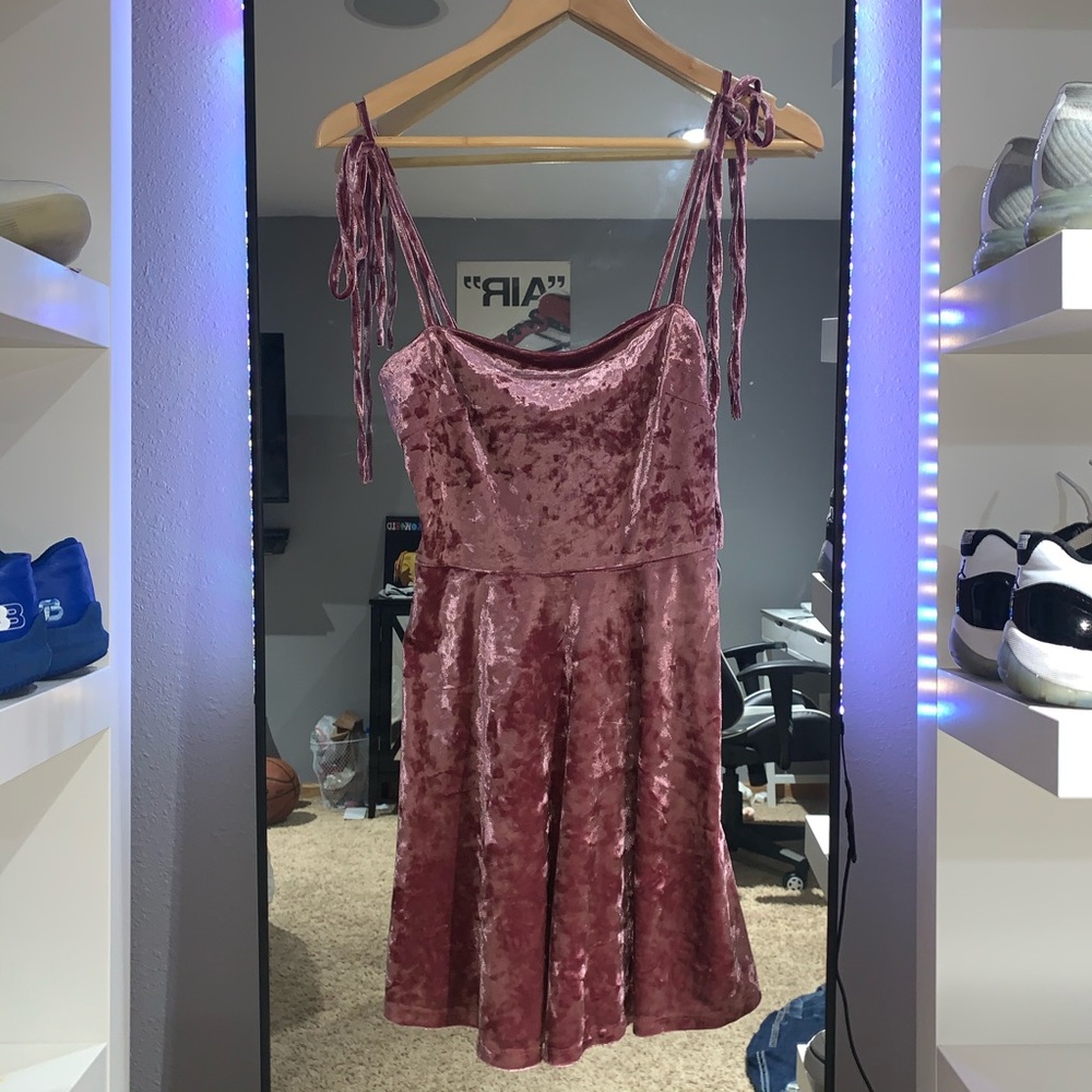 Velvet Pink Dress